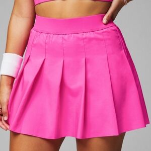 Fabletics Pleated Hot Pink Skirt With Built-In Short